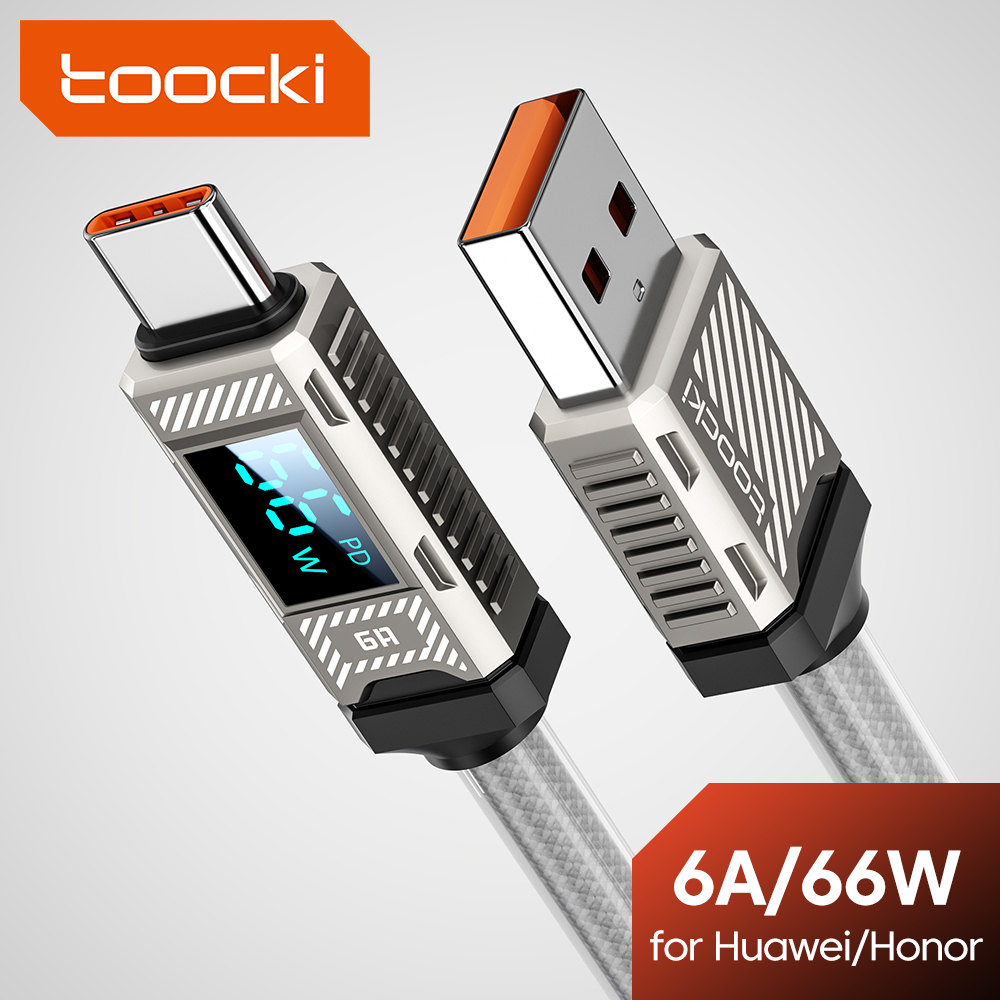 Toocki pd 66w cabo usb c 6a di - Usb Data Cable avaliação e preço