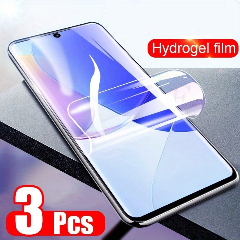 3 pçs filme macio de hidrogel  - Huawei Nova 12 avaliação e preço